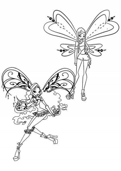 Разукрашки Винкс Рокси