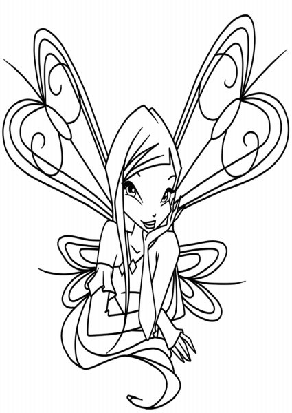 Раскраски Винкс Беливикс Текна