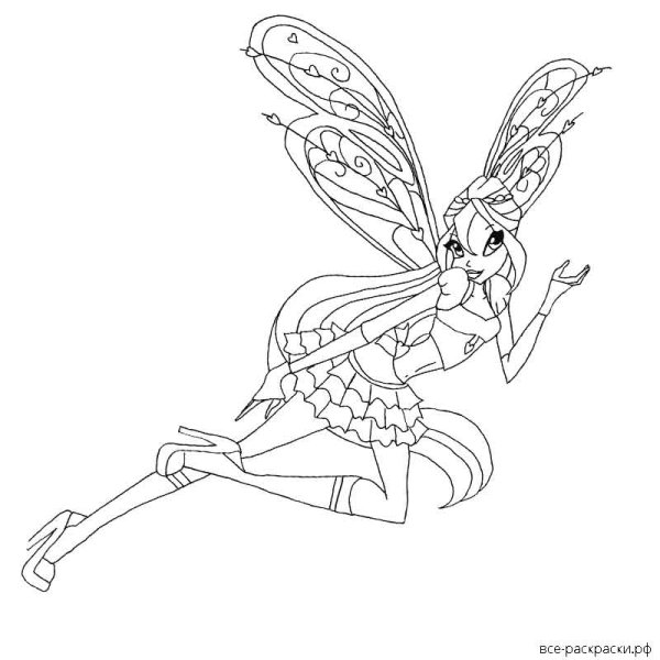 Раскраски Винкс Рокси