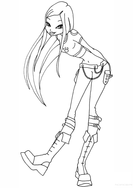 Раскраски Винкс Рокси Софикс