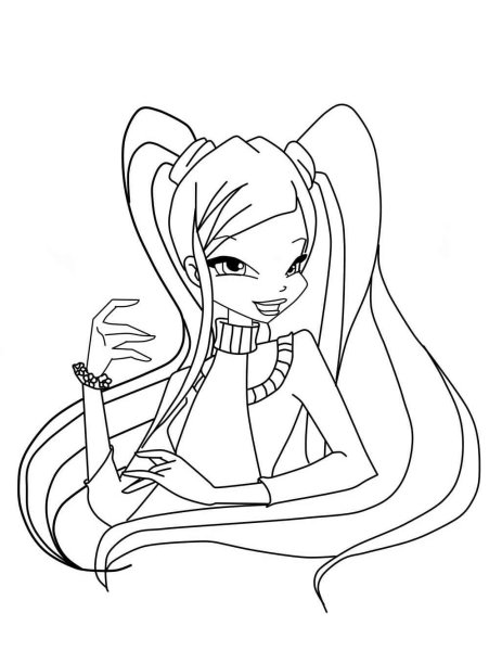 Срисовки Винкс Рокси