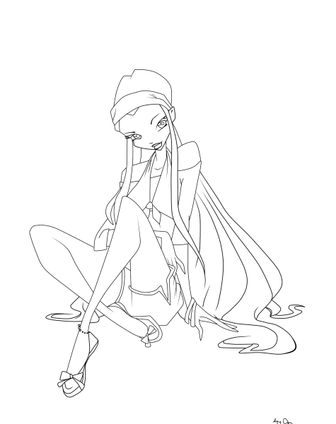 Разукрашки Винкс Рокси