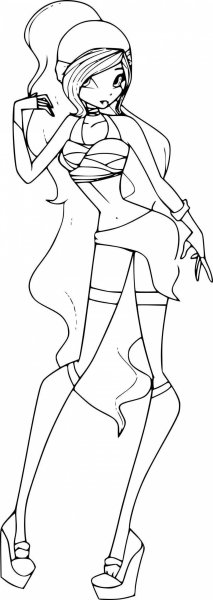 Раскраски Винкс Рокси