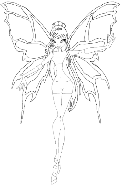 Раскраски Винкс Сиреникс Рокси