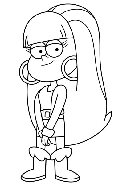Гравити Фолз персонажи раскраска