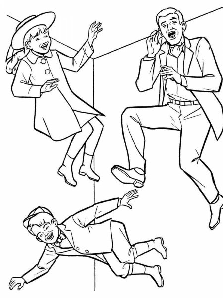 Мэри Поппинс разукрашка