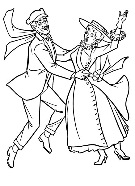 Раскраска меринпопинс