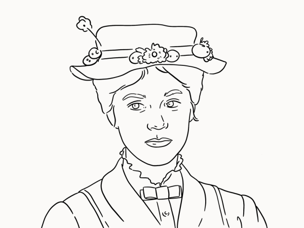 Нарисовать портрет Мэри Поппинс