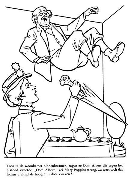 Мэри Поппинс раскраска для детей