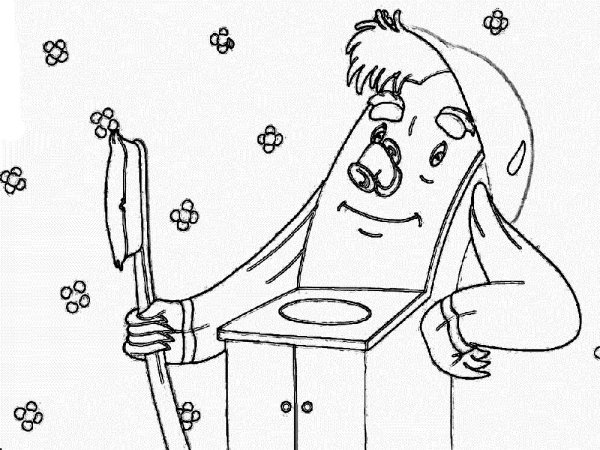 Раскраска Мойдодыр Чуковский