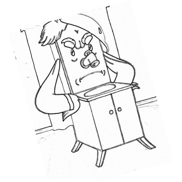 Раскраска Мойдодыр