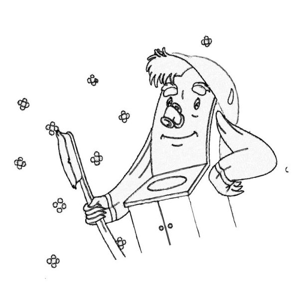 Раскраска умывальник Мойдодыр