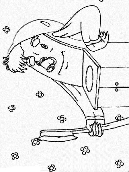 Раскраски к произведению Чуковского Мойдодыр