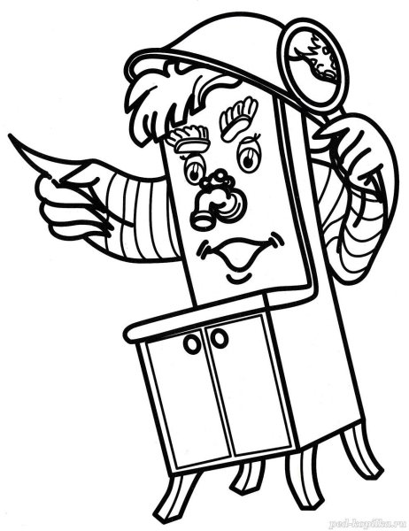 Раскраски по сказкам Корнея Чуковского для малышей