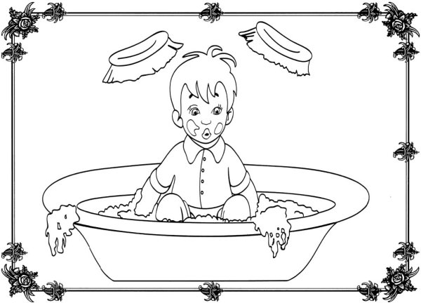 Раскраска Мойдодыр Чуковский