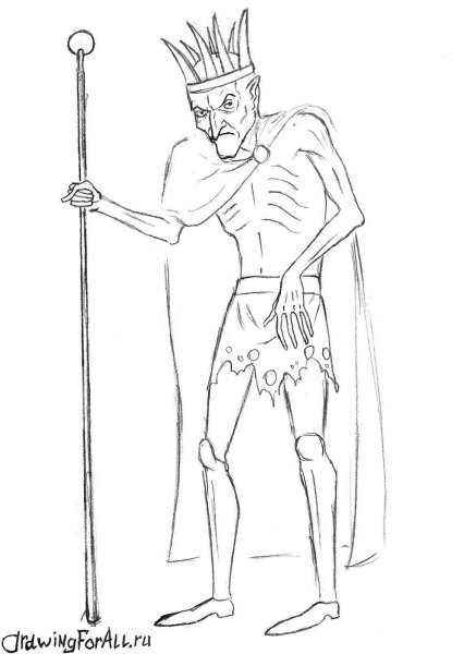 Кощей раскраска