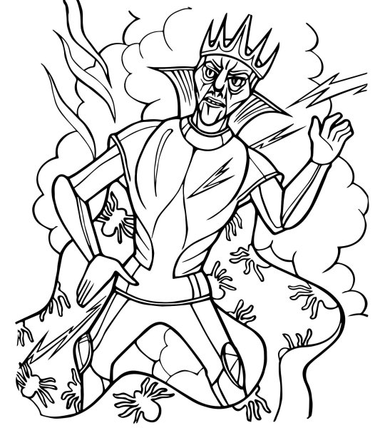 Кощей раскраска