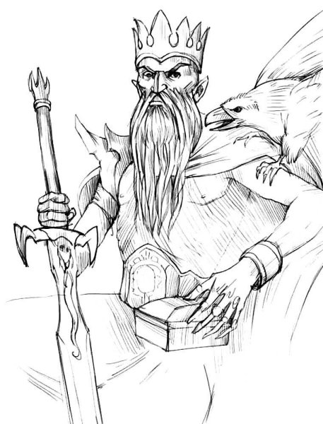 Иван Царевич и Кощей Бессмертный раскраска