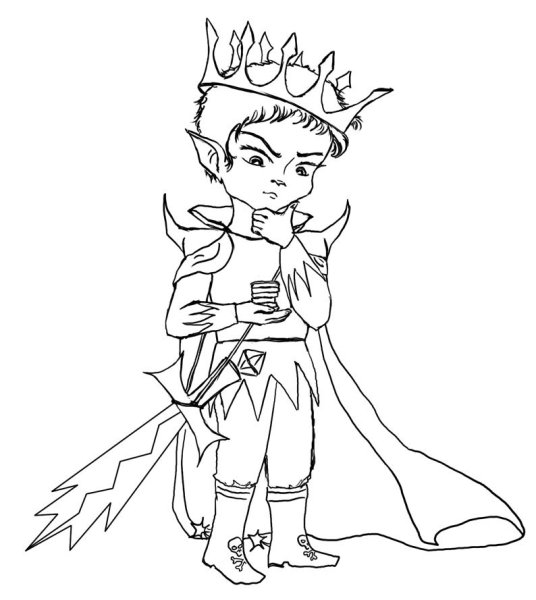 Кощей новый раскраска