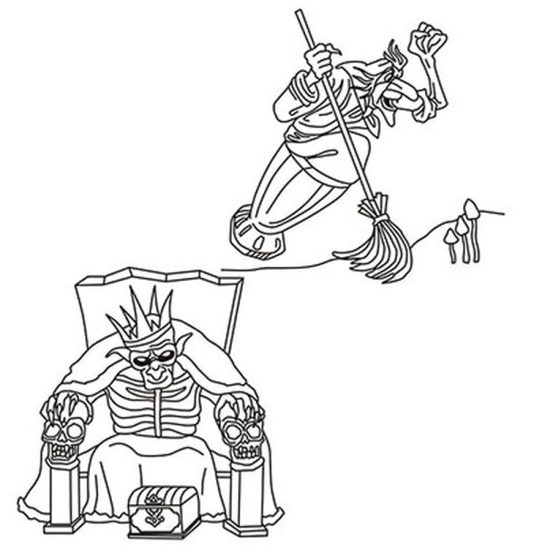 Кощей раскраска для детей