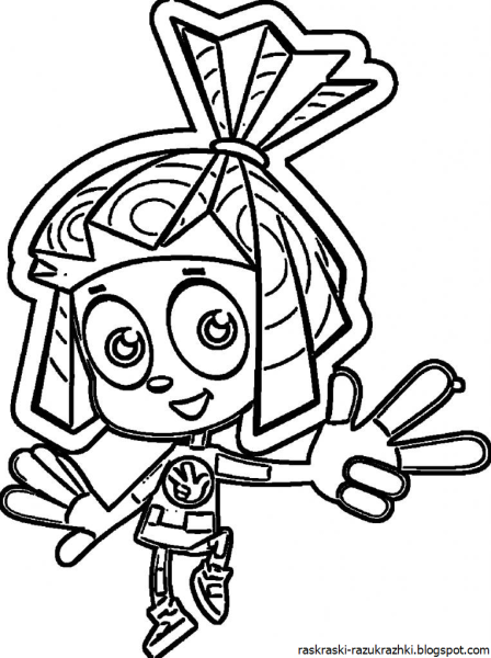 Фиксики Файер разукрашка