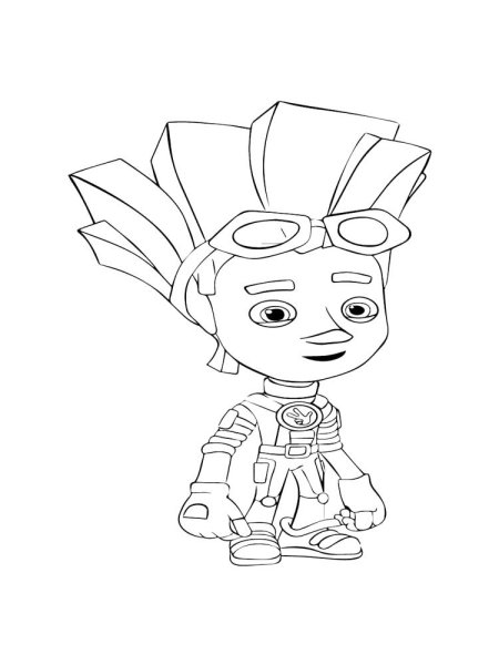 Раскраска Фиксики Файер