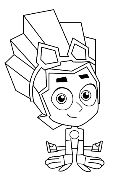 Раскраска Фиксики Файер