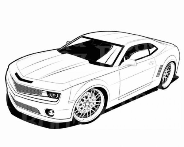 Chevrolet Camaro раскраска