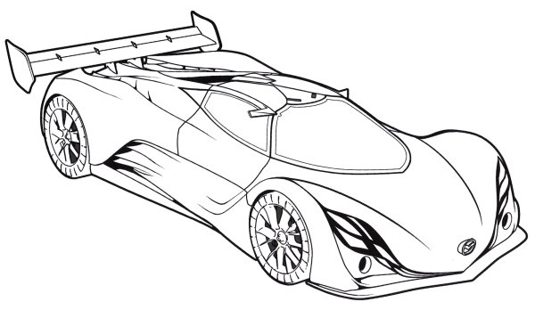 Раскраска Mazda Furai