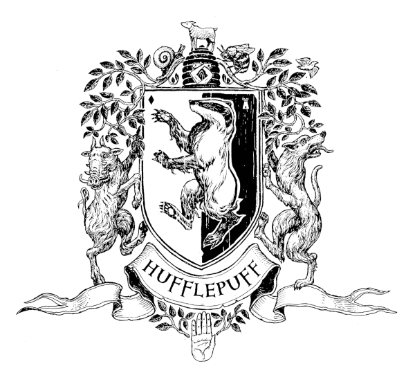 Герб Слизерина черно белый