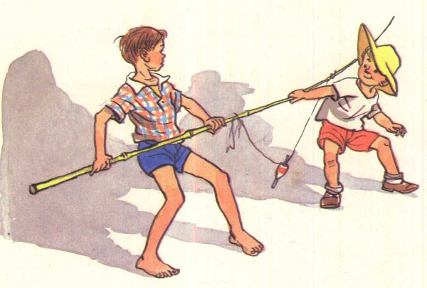 Носов Шурик у дедушки иллюстрации