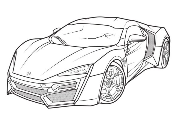 Автомобили (раскраски)