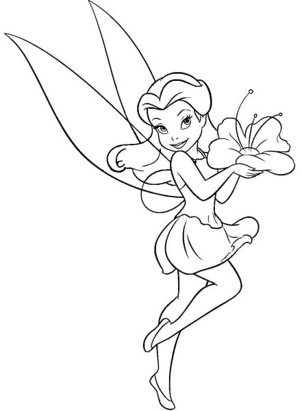 Фея Динь Динь раскраска