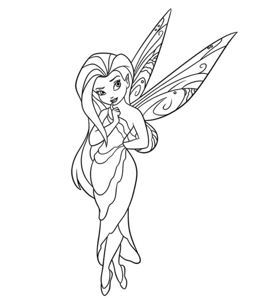 Фея Динь Динь раскраска
