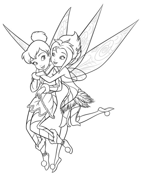 Раскраски феи Дисней Динь Динь