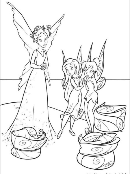 Раскраски для детей Фея Динь Динь