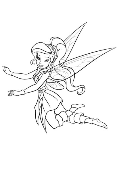 Фея Динь Динь раскраска