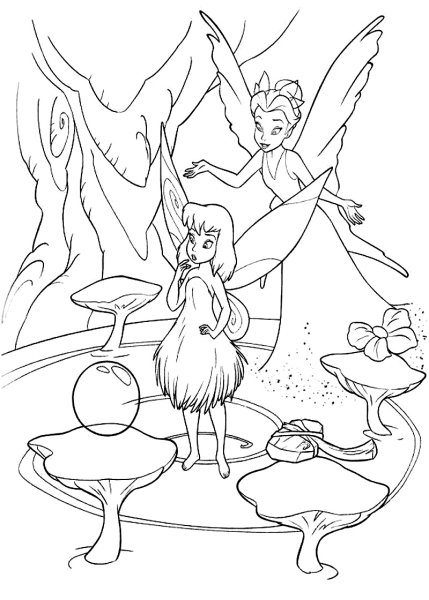 Фея Динь Динь раскраска