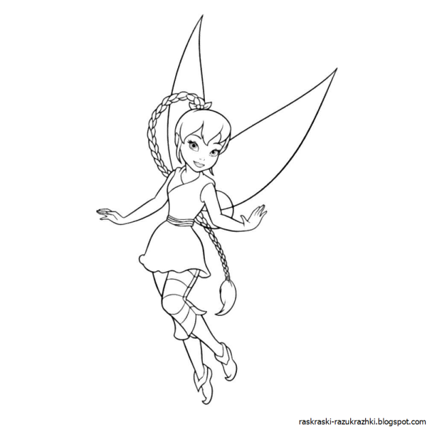 Раскраски феи Дисней Динь Динь