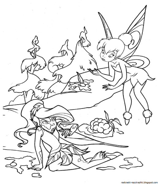 Раскраски феи Дисней Серебрянка