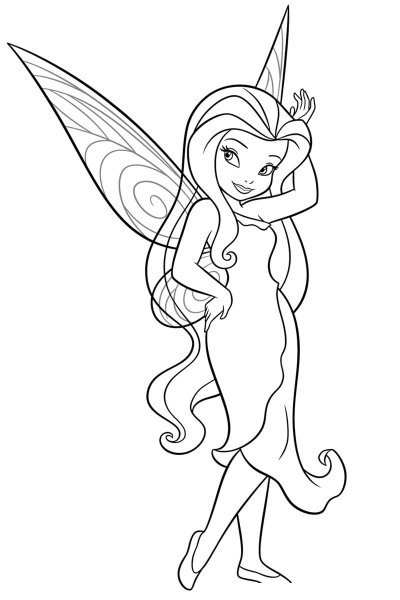 Раскраски феи Дисней видия