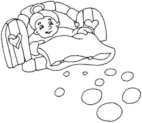 Раскраска к сказке госпожа Метелица братья Гримм