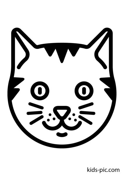 Кошачья мордочка рисунок