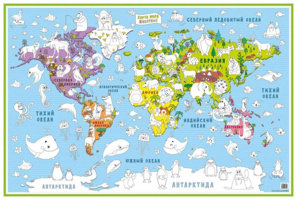 Картинки раскраски карта мира (53 фото)
