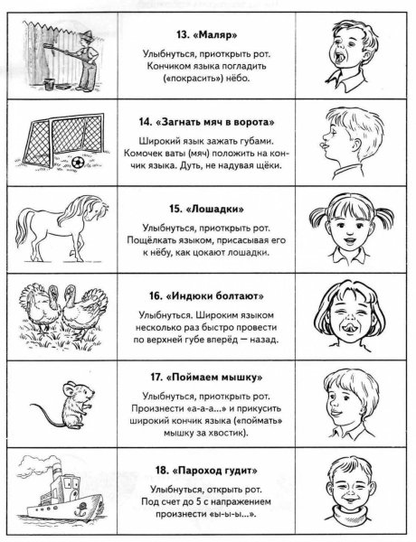 Логопедия для детей артикуляционная гимнастика