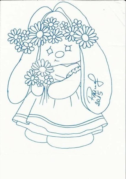 Раскраска зайчик ми