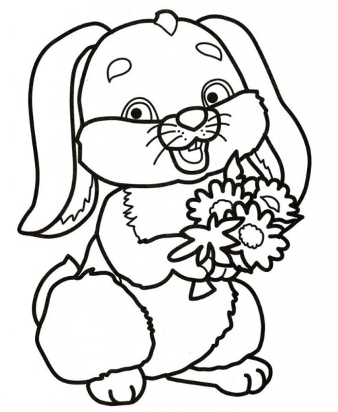 Зайка ми раскраска