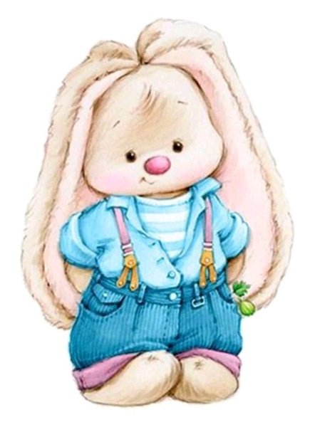 Милые зайчик девочка и мальчик