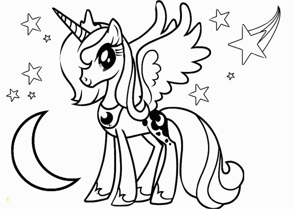 My little Pony Луна раскраска
