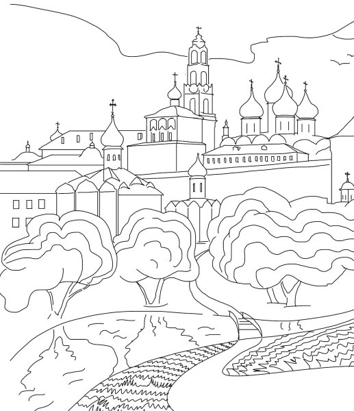 Раскраска Москва для детей